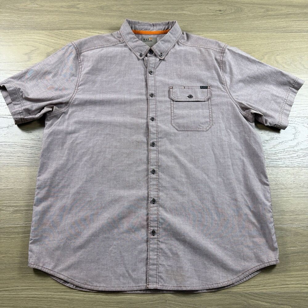 5.11 Tactical Shirt Men Large Brown Outdoor Utility hiking EDC Workwear